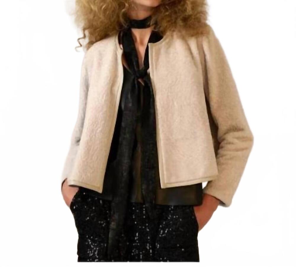 NEW GREEN PILOT women's flynn jacket in beige